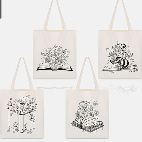 Canvas Tote Great Size 13.7x15.7 Space Mushroom, Aesthetic Library, Book Space, Bags Cute, Bookclub Gifts, Flowers Canvas, Cats Tote Bag, Book Tote Bag, Cat Tote