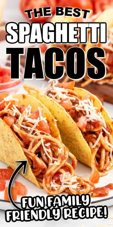 Spaghetti Tacos Recipe, Taco Spaghetti To Die For, Spagetti Tacos, Spaghetti Taco, Spaghetti Tacos, Magical Food, Mild Taco Seasoning, Taco Bell Recipes, Pasta Ideas