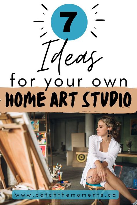 Are you starting an art business at home? You’ll need to think about where you’re going to work. A home art studio is a perfect environment to start a small creative business of your own. Here are some top tips on setting up your own home art studio! Visit the Catch the Moments website to learn more. Art Room Ideas Home, Art Studio At Home Inspiration, Creativity Boosters, Dream Art Studio, Trendy Paint Colors, Art Workspace, Home Art Studio, Art Studio Storage, Studio At Home