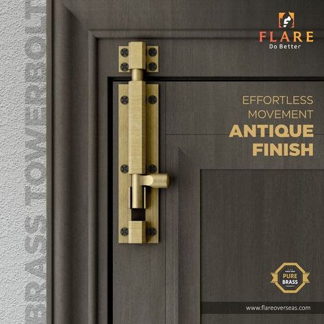 GREAT RANGE IN BRASS ARCHITECTURAL HARDWARE FITTINGS FLARE OVERSEAS - JAMNAGAR Contact: Mr. Hardik Dodiya-84878 40817 Email: sales@flareoverseas.com #im #ibais #media #news #samachar #ibaishardware #international #builder #architect #interior #solution #advertising #branding #hardwarenews #flareoverseas #flareoverseasjamnagar #flareoverseashardware #towerbolt #towerboltmanufacturer #doorfitting #doorproduct #dooraccessories #hinges #hingeshardware #autohinges #glassfitting #brasshardware Mirror Brackets, Glass Hinges, Door Fittings, Brass Hinges, Doors And Hardware, Skylark, Metal Products, Door Stopper, Door Accessories