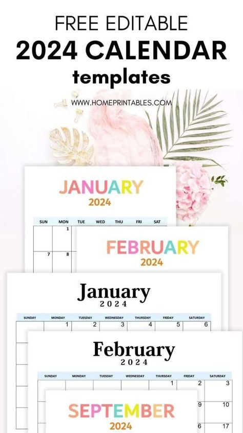 Editable Calendar 2024 in Word Template - Free Instant Download! Free Calendar 2024, Printable Monthly Calendar 2024 Free, Editable Calendar Template, Free Printable Calendar 2024, Printable Calendar 2024, Free Printable 2024 Monthly Calendar, 2024 Calendar Printable Free, Free Monthly Calendar Printable 2024, Cute Calendar 2024 Free Printable