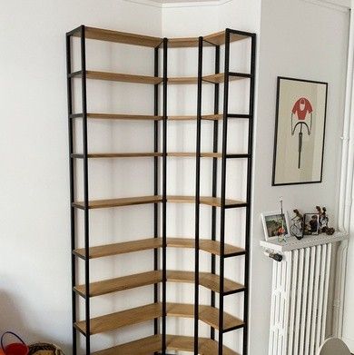 Iron Bookshelves, Shelving Unit, Bookshelves, Divider, Room Divider, Shelves, Furniture, Quick Saves, Home Decor