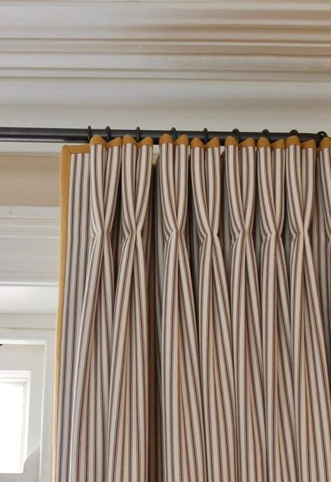 All Ian Mankin ticking stripes have been crafted with a durable herringbone weave in 100% cotton. Explore all 50 fabric colours online. Ticking Curtains Bedroom, Ticking Fabric Curtains, Ian Mankin Fabric, Ticking Stripe Roman Blind, Ian Mankin Curtains, Curtains Over Blinds Bedroom, Striped Curtains Living Room, Fort Bedroom, Shades Outside Mount