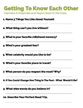 Back to School Interview Activity for ELA

Get to know your students better with this fun and engaging interview activity! Students will ask and answer questions about themselves, their interests, and their goals for the year. Perfect for the first day of school or any time you want to build community in your Ask And Answer Questions, Student Interview, History Questions, School Interview, Fun Questions, Wedding Planning Book, Happiness Challenge, Couple Stuff, Perfect Road Trip