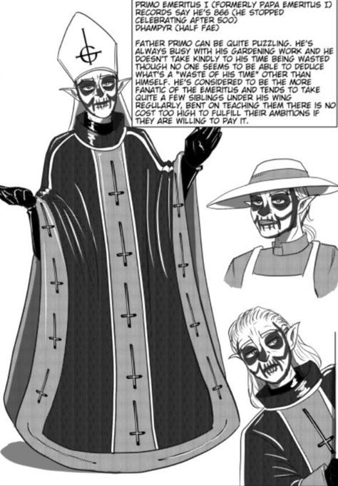 Primo Ghost Fanart, Ghost Papa Iv Fanart, Primo Emeritus Fanart, Primo Ghost, Ghost Band Terzo Fanart, Papa Emeritus 1, Ghost Bc Terzo Fanart, Ghost Band Primo, Ghost Band Papa Iv