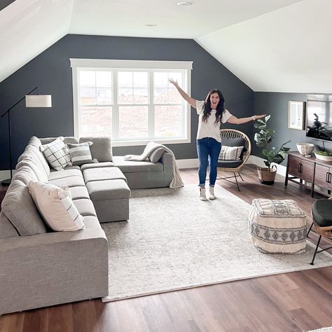 About Brooke Larsen Moody Bonus Room, Bonus Room Decorating, Teen Lounge Rooms, Attic Living Room, Bonus Room Design, Loft Playroom, Room Above Garage, Teen Lounge, At Home Decor