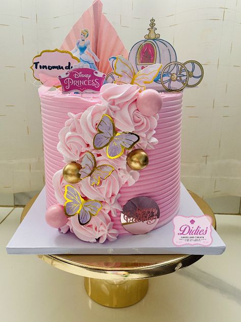 Pink Cinderella, Cinderella Birthday Cake, Cinderella Cake, Cinderella Birthday, Birthday Cakes, Pink Girl, Diaper Cake, Cinderella, Birthday Cake