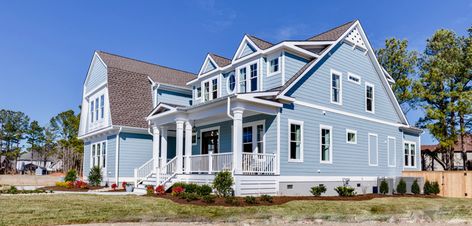 2017 Coastal Virginia Magazine Idea House | House of Turquoise Michigan Cottage, Sandbridge Beach, Alexander Home, Cottage Exteriors, Cottage Retreat, House Of Turquoise, Beach Gardens, Front Elevation, Coastal Cottage