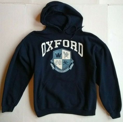 School Hoodies Design, Hoodie And Flannel Outfits Men, Hoodie And Flannel Outfits, Oxford University Hoodie, College Sweatshirt Outfit, England School, University Merch, University Hoodies, London Hoodie