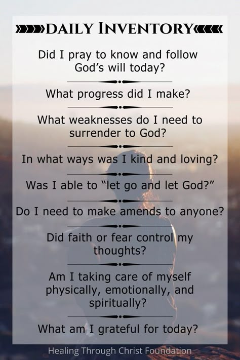 Step 10 Daily Inventory - Healing Through Christ #recovery Step 10 Inventory, Spiritual Inventory Celebrate Recovery, Daily Inventory Recovery, Recovery House Ideas, Celebrate Recovery 8 Principles, 12 Steps Recovery Worksheets, Step 4 Inventory, Celebrate Recovery Quotes, Alanon Recovery