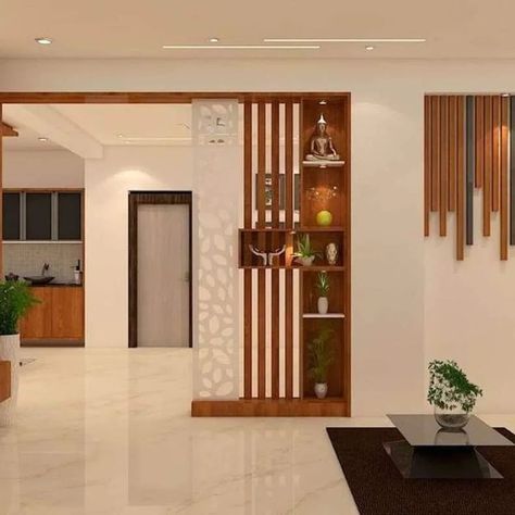 Living Room Dining Partition Design, Hall Partion Design, Simple Partition Design, Modern Partition Design Living Rooms, Hall Partion Ideas, Hall Partition Living Rooms, Living Dining Partition, Partition Between Living And Dining, Sunset Village