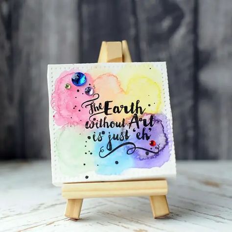 40 Easy Mini Canvas Painting Ideas For Beginners To Try | ArtBeek Mini Canvas Ideas, Canvas Easel, Mini Tela, Art Mini Toile, Mini Toile, Tiny Canvas, Mini Canvases, Small Canvas Paintings, Art And Painting