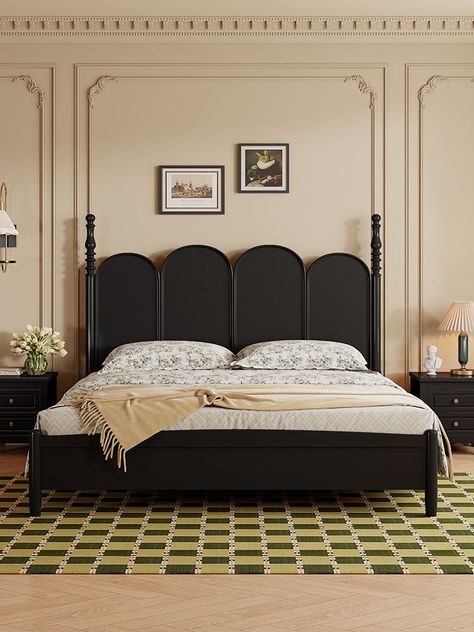 American Classic Bedroom, American Style Bedroom, Headboard Beds, Classical Bedroom, Interiors Bedroom, Villa Project, Bath Recipes, Beautiful Bed, Furniture Details Design