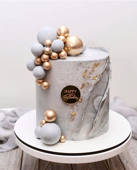 Modern Cake Designs For Men, Simple Cake Decorating For Men, 70 Birthday Cake For Men, Cake With Balls, Cake For Mens Birthday, 70th Birthday Cake For Men, Cakes Without Fondant, Cake For Men, Cake Design For Men