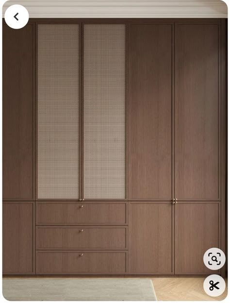 Bedroom Cabinet Door Design, Boho Wardrobe Furniture, Japandi Closet, Wardrobe Bedroom Ideas, Wood Cupboards, Tiny Wardrobe, Wardrobe Wood, Bohemian Bedroom Decor Boho, Bedroom Diy Ideas