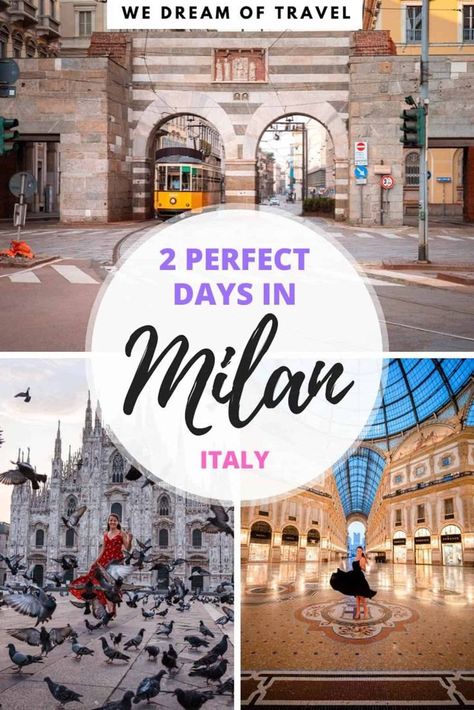 Spending 2 days in Milan? This ultimate two day Milan itinerary has all the best things to do and see in Milan to help you maximise your time. If you’re lucky enough to have more time in Milan or even if you have only one day in Milan, this itinerary can be adapted to create your perfect Milan getaway. #milan #italy 2 Days In Milan Italy, Milan To Rome Itinerary, Milan In 2 Days, Milan 2 Day Itinerary, What To See In Milan Italy, 1 Day In Milan, Milan Itinerary 3 Days, 3 Days In Milan, Milan Day Trips