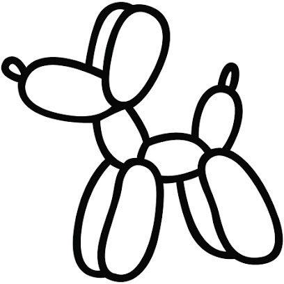 Cute Easy Doodles, White Drawing, Pola Sulam, Easy Doodle Art, Easy Coloring Pages, Easy Doodles Drawings, Easy Drawings Sketches, Cute Doodles Drawings, Balloon Dog