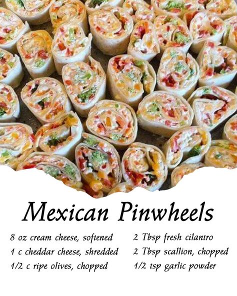 Mexican Pinwheels, Pin Wheels, Green Jalapeno, Red Jalapeno, Pickled Jalapeño, Ladies Tea, Cold Appetizers, Great Appetizers, Cooking Instructions