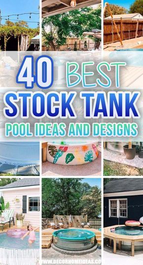 40 Best Stock Tank Pool Ideas To Cool Off On Hot Summer Days | Decor Home Ideas Water Trough Pool, Poly Stock Tank, Large Stock Tank, Tank Pool Ideas, Stock Tank Pool Ideas, Stock Tank Hot Tub, Galvanized Stock Tank, Stock Tank Swimming Pool, Tank Swimming Pool