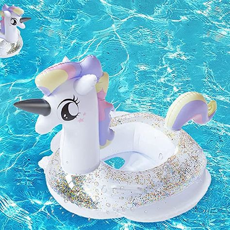 CICITOYWO Toddler Pool Floats, Kids Adult Inflatable Float Raft with Handle, Water Swim Beach Floaties Toys Party Supplies, Baby Swimming Ring for 2-8 Years Old Kid Beach Floaties, Toddler Floaties, Ariel Halloween, Ariel Halloween Costume, Having A Daughter, Unicorn Pool Float, Floating Raft, Inflatable Pool Toys, Mermaid Pool