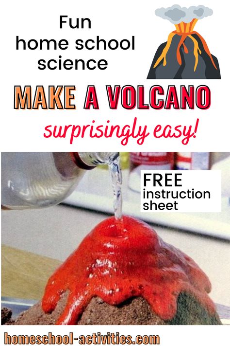 Coke And Mentos Volcano, Volcano Eruption Experiment, Volcano Project For Kids, Kids Volcano Experiment, Volcano Science Fair Project, Volcano Experiment For Kids, Diy Volcano Projects, Homemade Volcano, Mentos And Coke