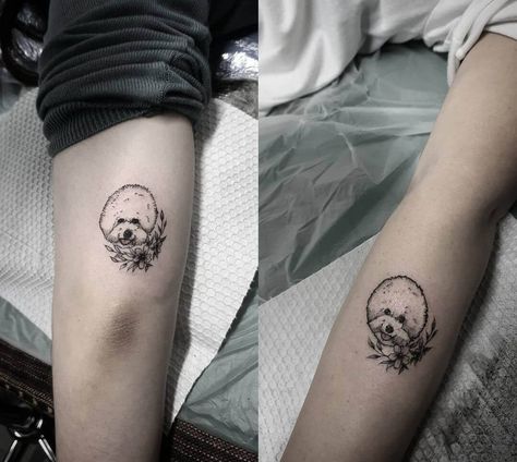 The 22 Fascinating Bichon Frise Tattoo Designs | Page 4 of 6 | The Dogman Bichon Tattoo, Bichon Frise Tattoo, 30 Tattoo, Karma Tattoo, Star Tattoo Designs, Star Tattoo, Turning 30, Bare Skin, Star Tattoos