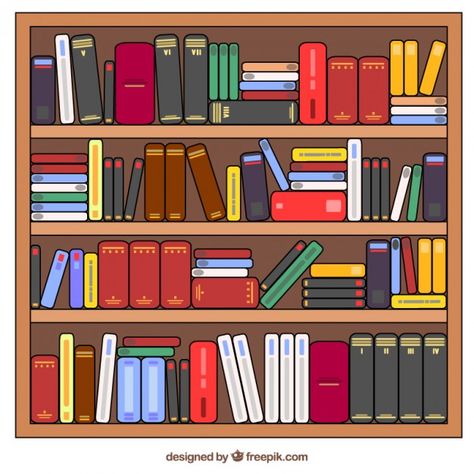 Hand drawn shelves full books | Free Vector #Freepik #freevector #book #hand #education #world Drawing Of Library, Books On Shelves Drawing, Bookshelves Drawing, Shelves Drawing, Bookshelf Drawing, Colorful Bookshelves, Drawing Library, Scrapbook Furniture, Bookshelves With Books