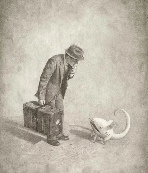 Shaun Tan's new book 'Creature' is a collection of his artwork and essays : NPR Shaun Tan, Art Spiegelman, Landscape Pencil Drawings, Curious Creatures, Kid Character, Life Drawing, Short Film, Graphic Novel, Pencil Drawings