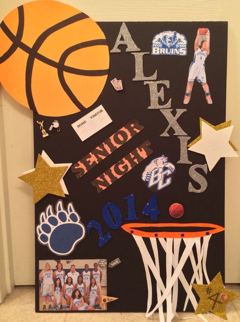 Senior Night Poster Bear Creek High School Bruins  Lady Bruins Girls Basketball Senior Nite Posters, Basketball Poster Senior Night, Basketball Posters Senior Night, Sports Poster Ideas High School, Senior Night Posters Basketball Diy, Homemade Basketball Posters, Basketball Senior Poster Ideas, 8th Grade Basketball Posters, Basketball Senior Night Posters Ideas