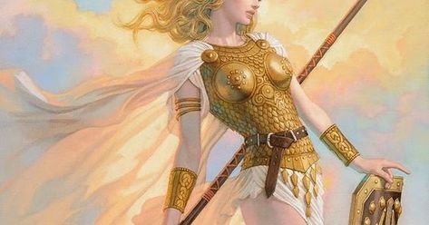 Þrúðr era la hija de Thor  y Sif  en la mitología nórdica. Es la hermana de Móði  y media hermana de Magni  y Ullr . Era una valquir... Valkyrie Norse, Dark Fiction, Statue Tattoo, Norse Goddess, Norse Pagan, Viking Art, Mythology Art, Warrior Girl, Mystical Art