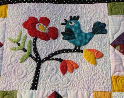 Big Block Quilts, Quilting Board, Garden Pattern, Garden Quilt, Quilt Guild, Polka Dot Fabric, Whimsical Garden, Patch Quilt, Dotted Fabric