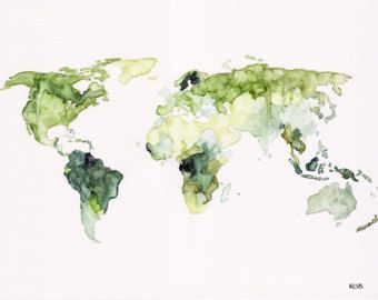 Painting World Map, World Map Painting, Maps Aesthetic, World Map Print, Widget Ideas, Art Carte, Watercolor Map, Galaxy Painting, Travel Map