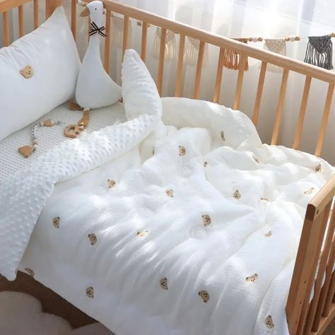 💖 Winter Baby Duvet 💖 by Samag Shop At fantastic price 🤑 Shop now 🛍️ at https://tinyurl.com/2xrcymdp Baby Duvet, Embroidered Bear, Tiger Pattern, Rose Blush, Winter Quilts, Crib Blanket, Dream Baby, Winter Baby, Baby Crib