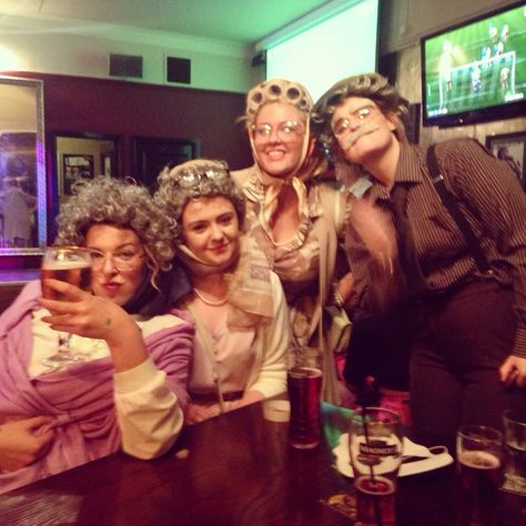 Granny Night Out Party, Granny Theme Party, Granny Bachelorette Party, Old Lady Party Theme, Old Lady Bachelorette Party, Themes For Bachelorette Party, Old People Party Theme, Granny Fancy Dress, Dress Up Themes