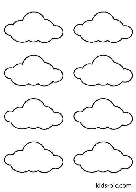 Cloud Template, Macaron Template, Photo Cake Topper, Template Wedding Invitation, Patterns Printable, Birthday Cake Topper Printable, Stencil Patterns, Template Wedding, Templates Printable Free