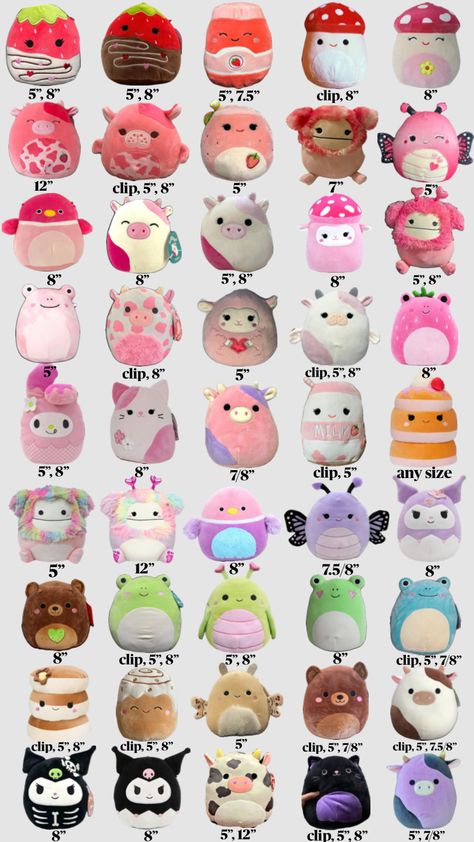 my squishmallow iso list 🥞 Cute Squishies, Day Wishes, Create Collage, Creative Play, Kid Names, Soft Toy, Your Aesthetic, Connect With People, Creative Energy