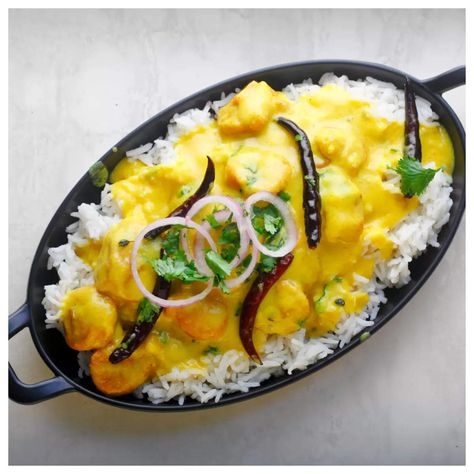 Times Food Kadi Chawal, Chawal Recipe, Ghee Rice, Black Lehenga, Recipe Step By Step, Food Crush, Global Cuisine, Comfort Dishes, How To Cook Rice