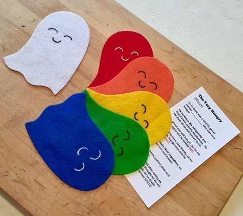 The Very Hungry Ghost Diy Felt Stories, Fall Storytime Ideas, Fall Flannel Board Stories, Felt Activities, Flannel Stories, Felt Board Ideas, Hungry Ghost, Felt Story, Flannel Board Stories