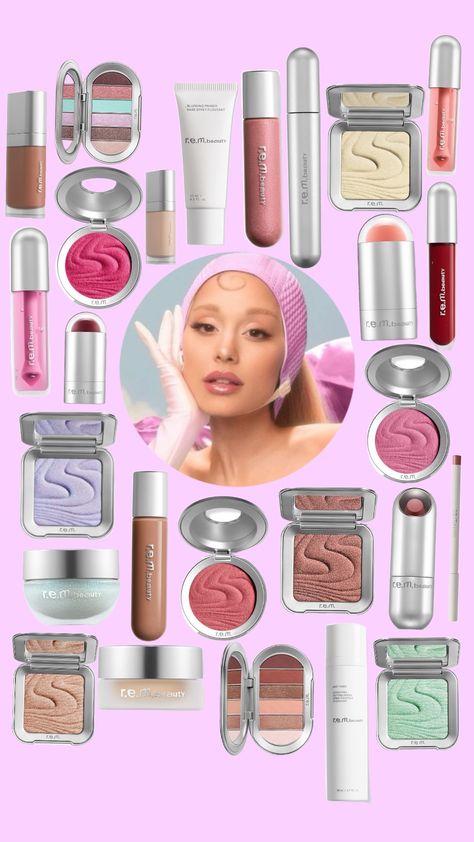 r.e.m. beauty💄 Skincare Stuff, Rem Beauty, Ariana Grande Perfume, R E M Beauty, Aesthetic Skincare, St Cloud, M Beauty, Makes You Beautiful, Makeup Essentials