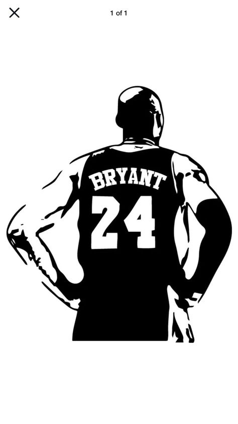 Kobe Bryant Stencil, Kobe Bryant Silhouette, Kobe Drawing, Kobe Bryant Drawing, Twin Tshirts, Kobe Bryan, Silhouette Face, Ball Drawing, Dark Vador