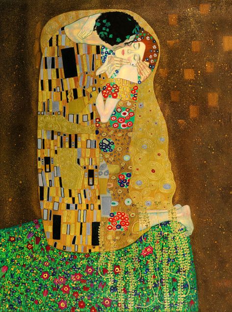 The Kiss. Gustav Klimt. Kiss Painting, The Kiss (klimt), Klimt Paintings, Klimt Art, Vintage Poster Art, The Kiss, Visionary Art, Arte Pop, Gustav Klimt