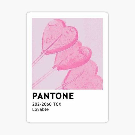 Pantone Aesthetic Sticker, Pantone Stickers Aesthetic, Pink Stickers Aesthetic Printable, Pantone Stickers, Wallpaper Widget, Diy Canvas Art Easy, Pantone Colour Palettes, Bedroom Wall Collage, Cute Laptop Stickers