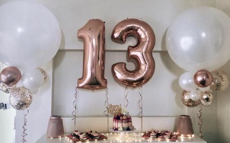 Birthday 13 Aesthetic, 13 Birthday Aesthetic, 13 Birthday Balloons, 13th Birthday Aesthetic, Happy Birthday 13, Birthday Pinterest, Birthday 13, Helium Balloons Birthday, Happy Birthday Icons