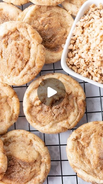 Karli on Instagram: "Inspired by Starbucks Toffee Doodles, these cookies will satisfy any sweet tooth! 😋 Imagine your favorite cookie, rolled in a sugar-cinnamon mixture, and stuffed with crunchy toffee bits. 

Enjoy these cookies any time with my copycat recipe!

Search ‘toffee doodle’ using the link in my bio

#toffee #toffeebits #cookies #snickerdoodles #cinnamon #cinnamonsugar #foodies #foodblog #foodblogfeed #recipesofinstagram #dessert #cookies #cookielover #starbies #starbucks" Toffee Doodles, Cookie Exchange Recipes, Dessert Cookies, Toffee Bits, Cookie Exchange, Copycat Recipe, Snickerdoodles, Cinnamon Sugar, Favorite Cookies