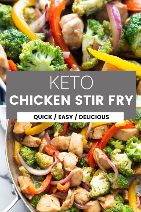 Chicken And Steamed Veggies, Steamed Chicken And Vegetables, Chicken Stir Fry With Vegetables, Stir Fry With Vegetables, Keto Stir Fry, Chicken Stir Fry Recipe, Big 30, Steamed Veggies, Keto Eating