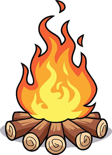 Campfire clip art 2 Campfire Drawing, Fire Drawing, Fire Icons, Cartoon Clip, 카드 디자인, Camping Theme, Art Drawings For Kids, Rock Art, Campfire