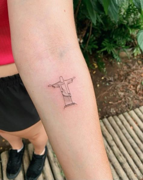 Rio Tattoo Ideas, Brazilian Tattoo Ideas Brazil, Brazil Inspired Tattoo, Rio De Janeiro Tattoo Ideas, Brazil Flag Tattoo, Brazilian Tattoos, Christ The Redeemer Tattoo, Brazil Tattoo Ideas, Brazilian Tattoo Ideas