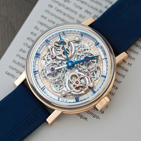 First Look: Breguet Classique Double Tourbillon Quai de l'Horloge 5345 Rose Gold Tourbillon Watch, Skeleton Watches, Monochrome Watches, Pilot Watch, Rose Gold Case, Perpetual Calendar, Sports Watch, Glass Boxes, Dive Watches