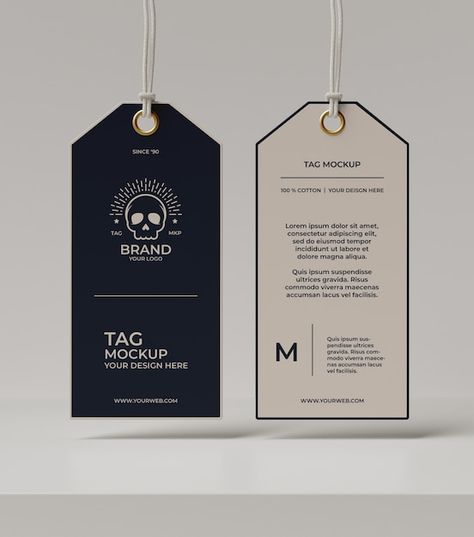 Price Tag Mockup, Hang Tag Mockup, Furniture Price Tag Design, Package Mockup Free, Tshirt Tags Label, Price Label Design, Price Tags Design, Brand Tag Design, Tag Card Design