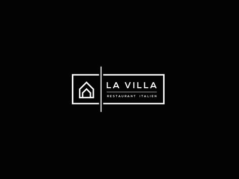 Villa Logo Design Ideas, Villa Logo Design, Villa Logo, Minimal Villa, Animated Logo Design, Logo Family, Hotel Logo Design, Animated Logo, Elevator Design